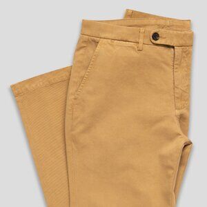 Spier & Mackay Khaki Garment Dyed Chino Size 28x32 Extra Slim